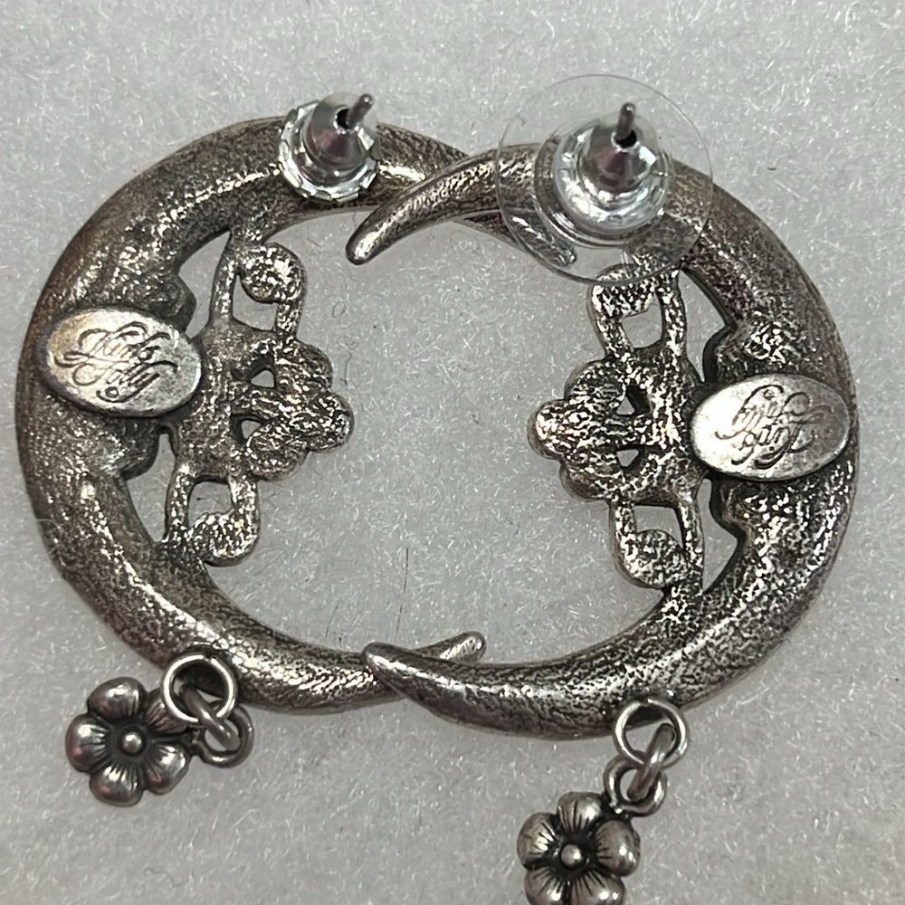 Kirk’s folly Nice half moon earrings - Picture 3 of 4